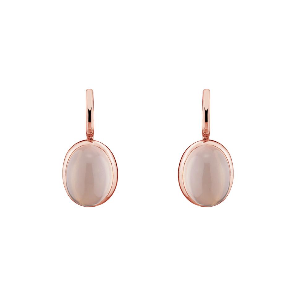 Earrings with Rose Quartz Miracle Cosmos