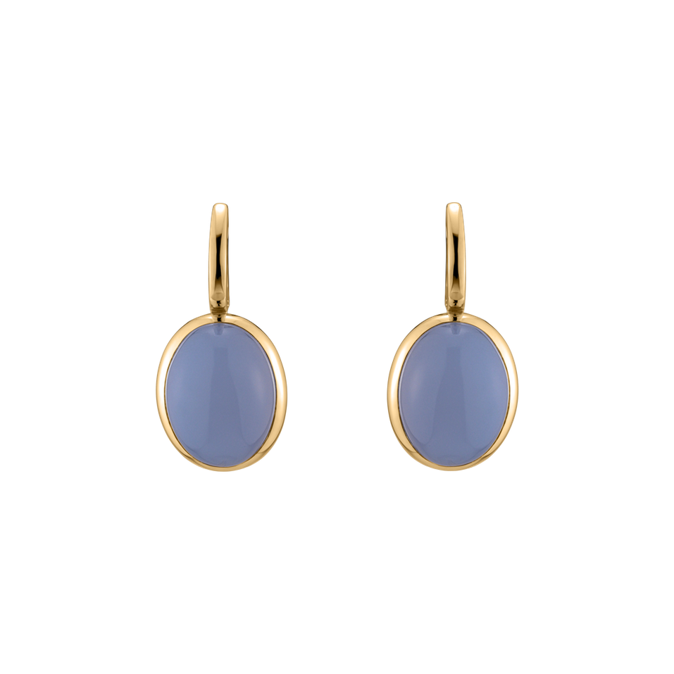 Earrings with Chalcedony Miracle Cosmos