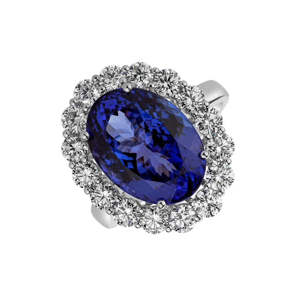 Diamond ring with Tanzanite Annamarie