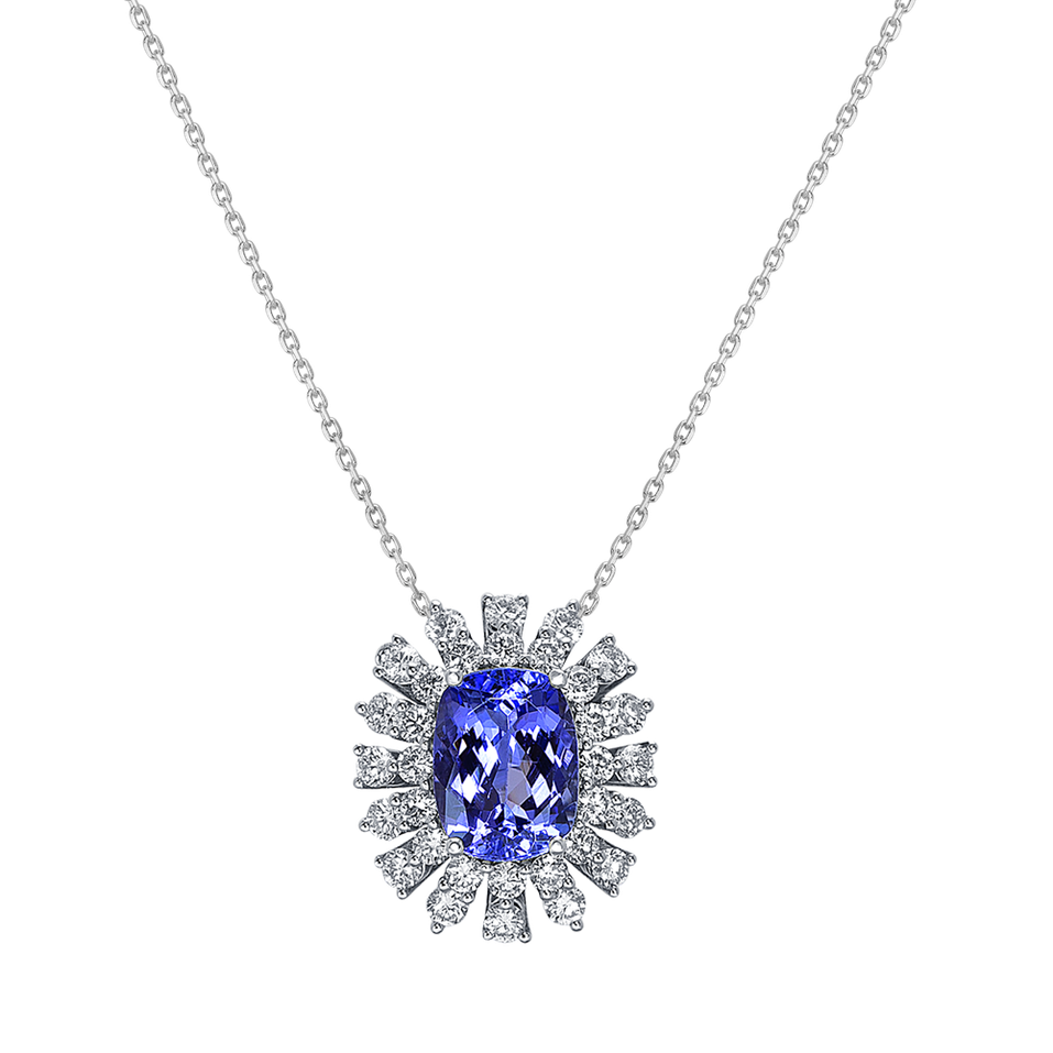 Diamond necklace with Tanzanite Seraph Glory