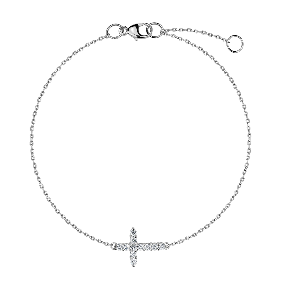 Diamond bracelet Glittering Cross