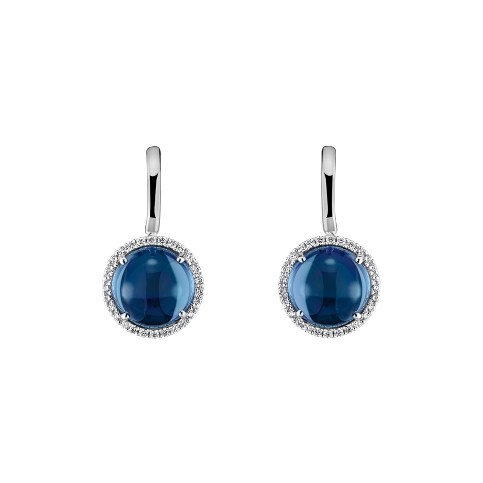 Diamond earrings with Topaz Dream Dimension