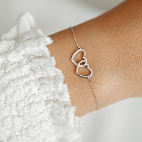 Diamond bracelet Hearts