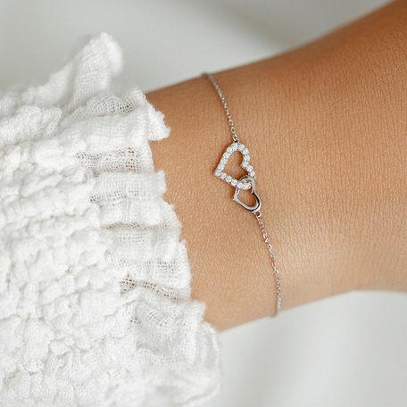 Diamond bracelet Hearts