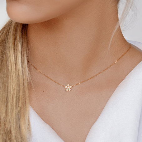 Diamond necklace Flower