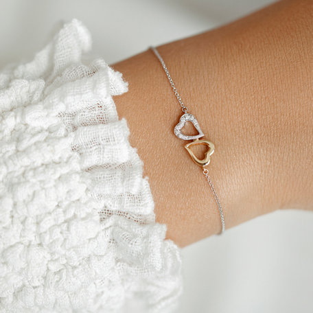 Diamond bracelet Lovely Heart