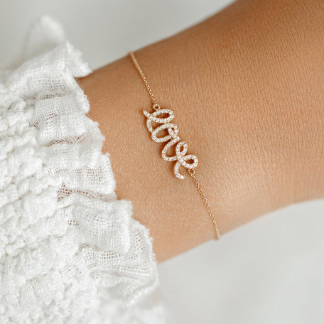 Diamond bracelet Glittering Love