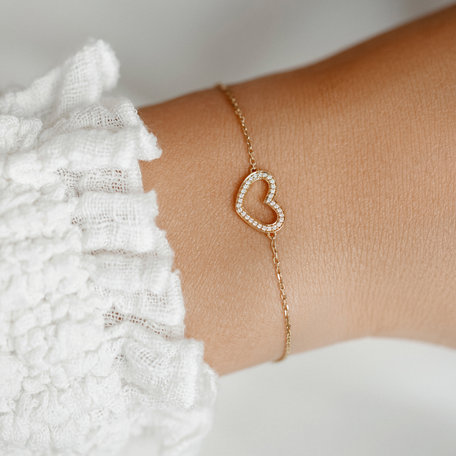 Diamond bracelet Heart