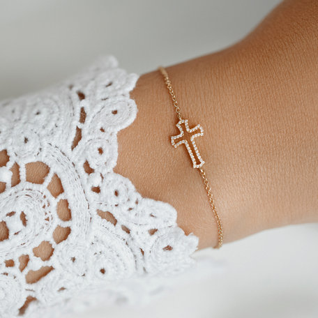 Diamond bracelet Cross