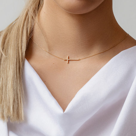 Diamond necklace Cross