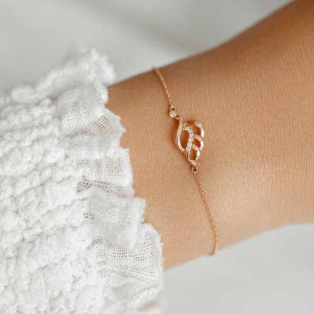 Diamond bracelet Sparkling Leaf