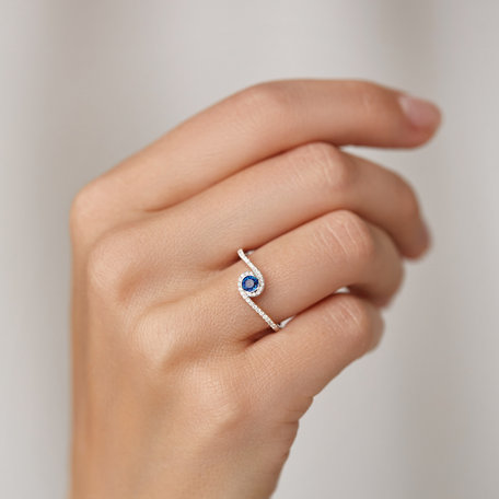 Diamond ring with Sapphire Sapphire Galaxy