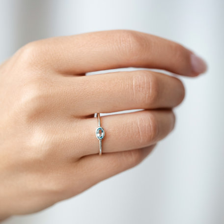 Ring with Tanzanite Space Bonbon