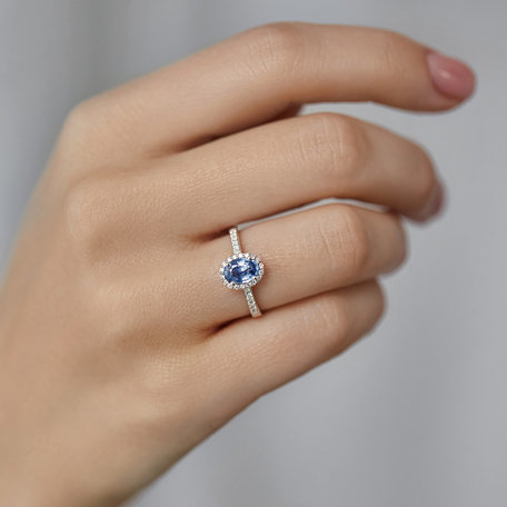 Diamond ring with Sapphire Princess Desperation