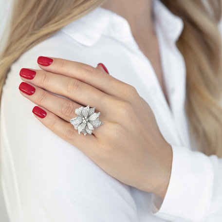 Diamond ring Royal Flower