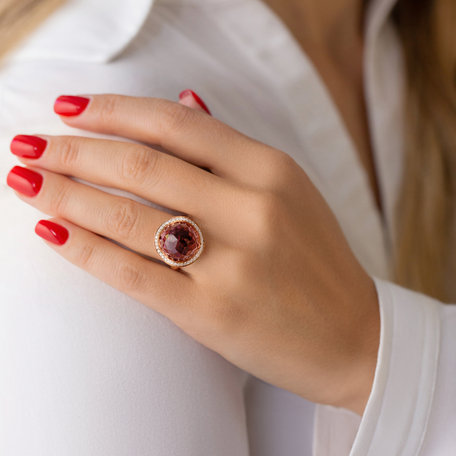 Diamond rings with Amethyst Paradise Island