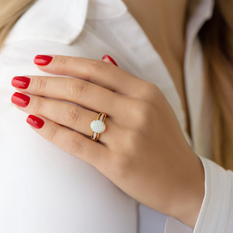 Diamond ring with Opal Fun Fair