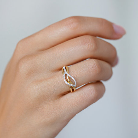 Diamond ring Dazzling Leaf