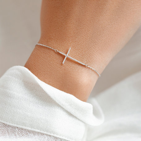 Diamond bracelet Shiny Cross