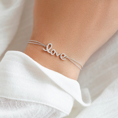 Diamond bracelet Glittering Love