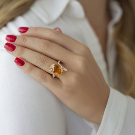 Diamond rings with Amethyst Virgin Gem