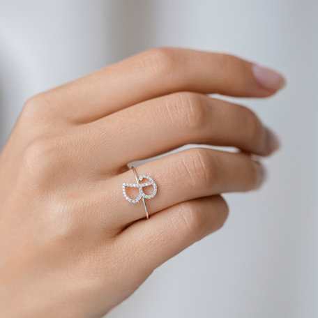 Diamond ring Curly Glittery K