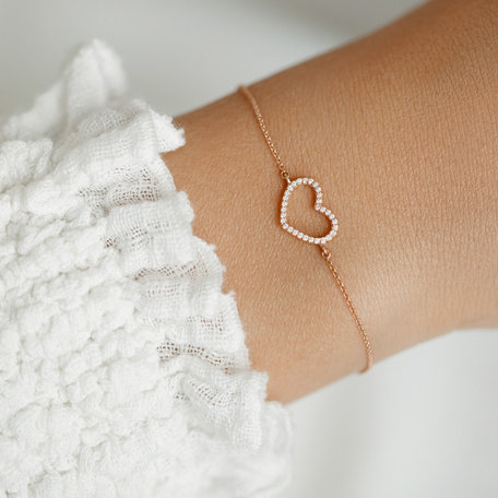 Diamond bracelet Heart