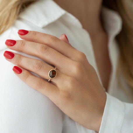 Diamond ring with Quartz Hereafter