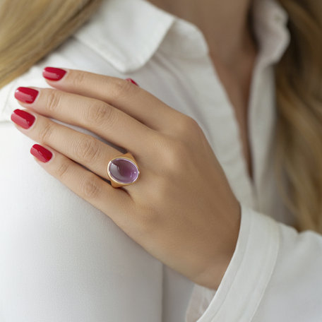 Ring with Chalcedony Bubble Coctail