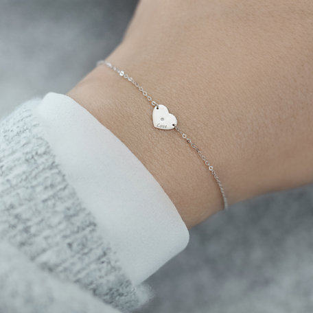 Diamond bracelet Heart Love