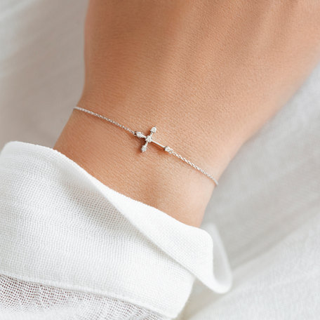 Diamond bracelet Shiny Cross