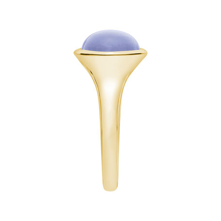 Ring with Blue Chalcedony Bonbon