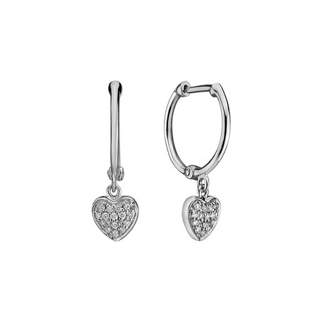 Diamond earrings Amazing Heart