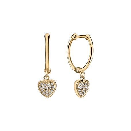 Diamond earrings Amazing Heart