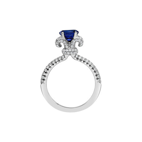 Diamond ring with Tanzanite Countess Star