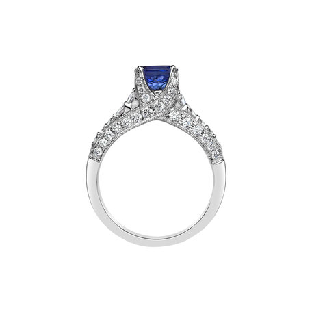 Diamond ring with Tanzanite Infinite Wonder