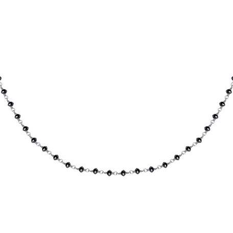 Necklace with black diamonds Dark Melody