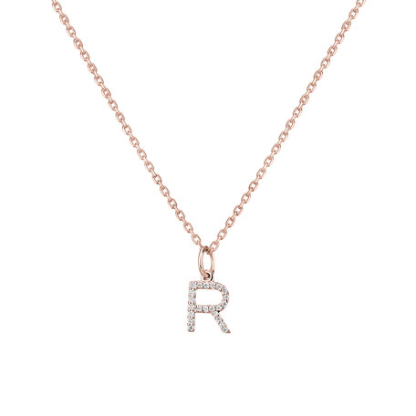 Diamond pendant Line Glitter  R