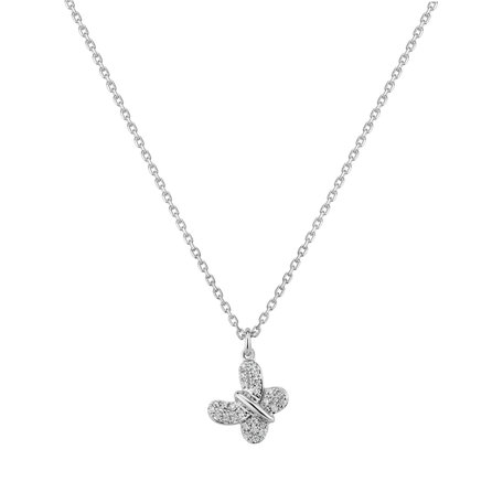 Diamond necklace Fairy Butterfly