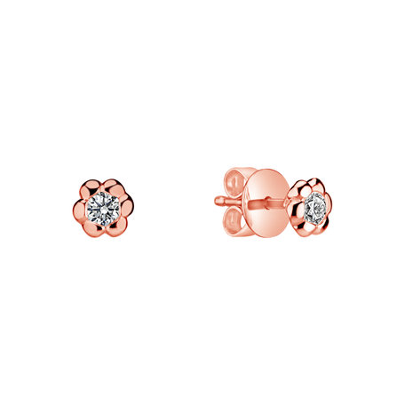 Diamond earrings Blooming Love