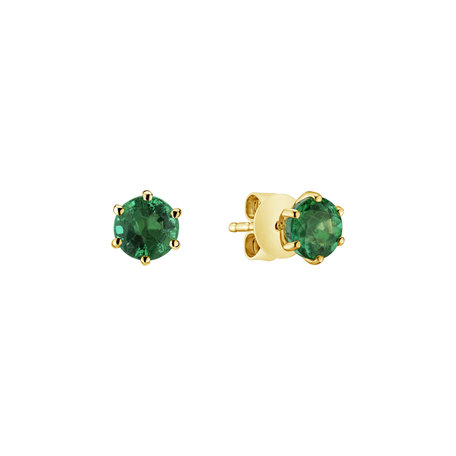 Earrings with Emerald Vesper Romance