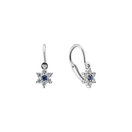 Diamond earrings with Sapphire Early Sparks