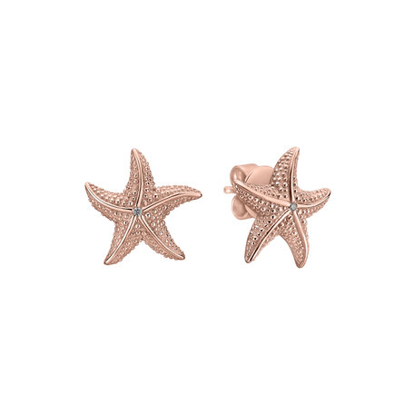 Diamond earrings Glossy Starfish