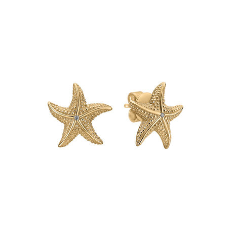 Diamond earrings Glossy Starfish