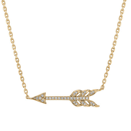 Diamond necklace Glittering Arrow