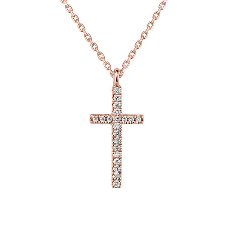 Diamond necklace Shimmering Cross