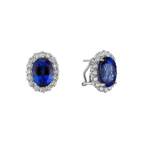 Diamond earrings with Tanzanite Tanzania Symphony