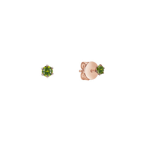 Earrings with green diamonds Vesper Romance