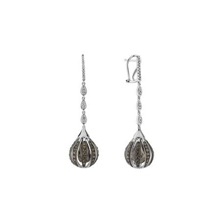 Diamond earrings and Quartz Habiba