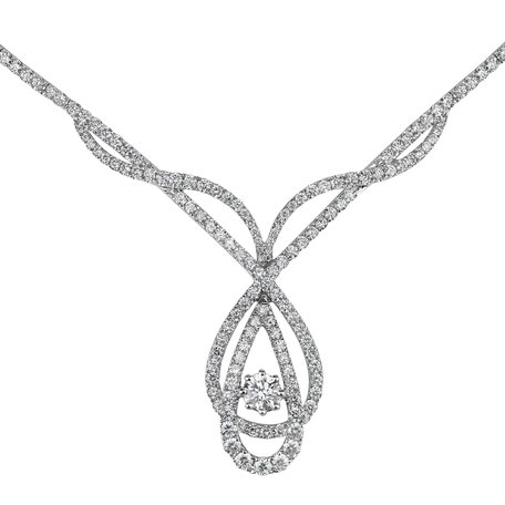 Diamond necklace Cream